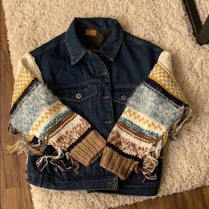 Sweater Jean Jacket never worn!